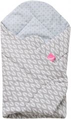 Baby squirrel wrapper / baby nest "soft" quilt, antiallergischer anti-* filler, ÖkoOEKO-TexEX Standard 100-various colors and patterns Bäume blau