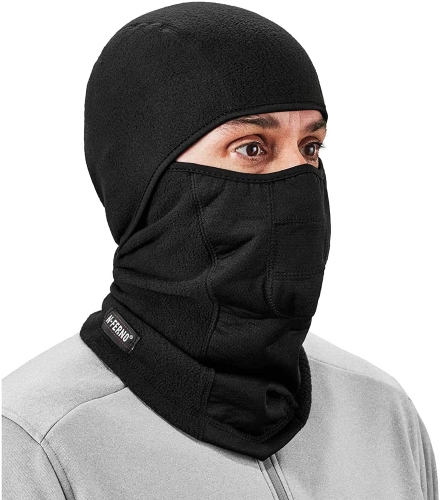 Ergodyne N-Ferno 6823 Balaclava ski mask, windshield, articulated design, each black