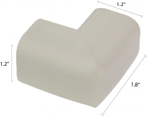 kidkusion corner cushion, white, 16 count