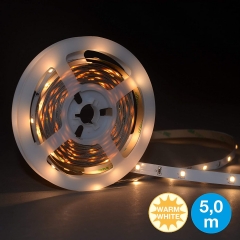 Briloner Leuchten 5m LED strip 150 x LED strip switch, LED strip self-adhesive, suitable for curtains, beds, cabinets, stairs, stairs and Co, LED stri